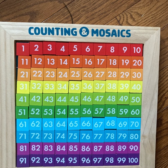 EUC Counting & Mosaics Montessori Board - Picture 2 of 4